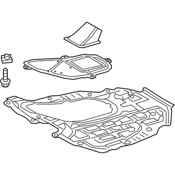 51420-06010 Toyota Under Cover, Front Illustration 1 of 1