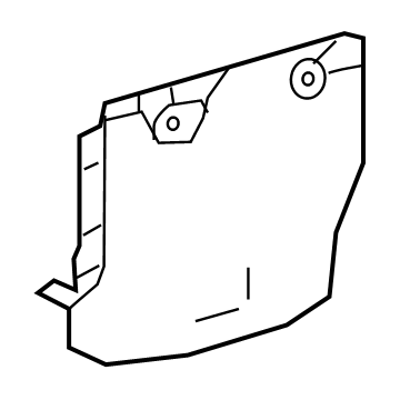 53737-06130 Toyota Seal, Front Fender Apron, Driver Side Illustration 1 of 1
