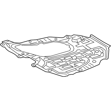 51442-06280 Toyota Under Cover, Front Center Illustration 1 of 1