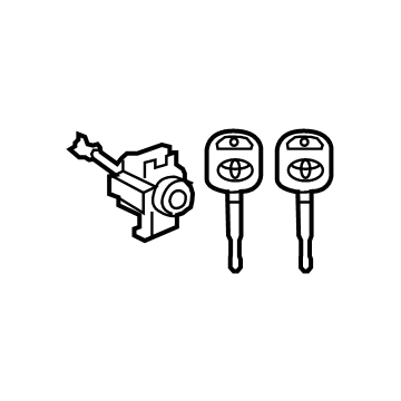 Toyota 69052-0C030 Cylinder & Keys