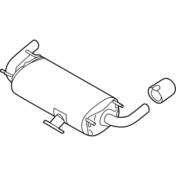Toyota SU003-11046 Muffler & Pipe