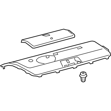 64330-06A60-C0 Toyota Package Tray Trim, Rear Illustration 1 of 1