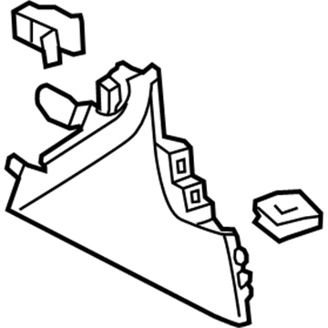 58816-06050-A0 Toyota Front Trim, Lower Passenger Side Illustration 1 of 1