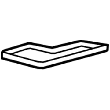 58916-06090 Toyota Upper Console Mat, Bottom Illustration 1 of 1