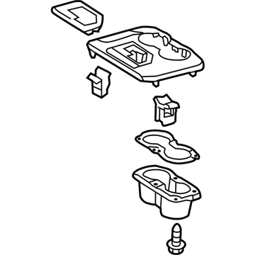 58805-06260-B0 Toyota Console Panel, Rear Illustration 1 of 1