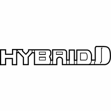 Toyota 75361-0R010 Nameplate