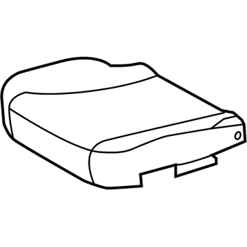 71071-06450-B1 Toyota Cushion Cover, Gray, Passenger Side Illustration 1 of 1