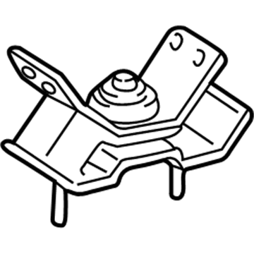 12372-0A020 Toyota Transmission Mount, Driver Side Illustration 1 of 1