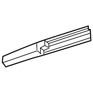 Toyota 63217-0E200 Garnish, Sliding Roof Side, Passenger Side 63217-0E200 Toyota Garnish, Sliding Roof Side, Passenger Side Illustration 1 of 1
