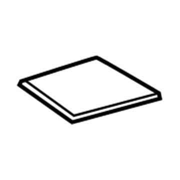 58917-06090 Toyota End Panel Mat, Bottom Illustration 1 of 1