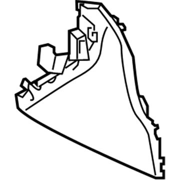 58816-06080-A0 Toyota Side Panel, Passenger Side Illustration 1 of 1