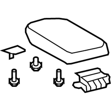 58905-02470-B1 Toyota Lid Assembly, Gray Illustration 1 of 1