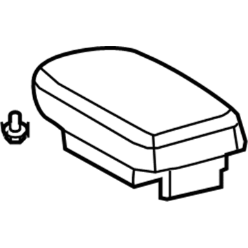 58905-02460-B0 Toyota Lid Assembly, Dark Gray Illustration 1 of 1