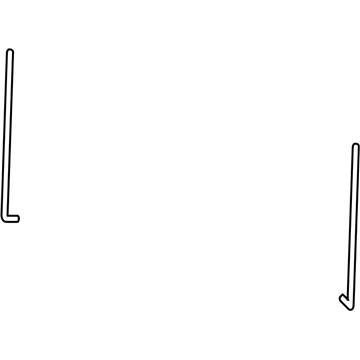 74451-20060 Toyota Battery Hold Down, Driver Side Illustration 1 of 1