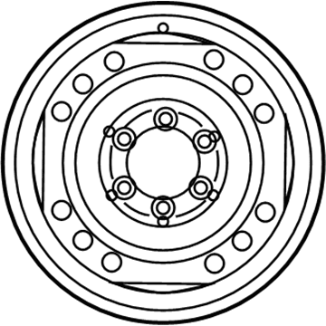 Toyota 42601-AF030 Wheel, Steel