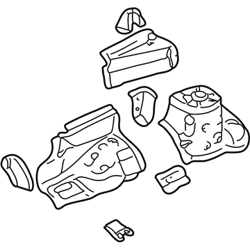 53701-02120 Toyota Apron Assembly, Passenger Side Illustration 1 of 1