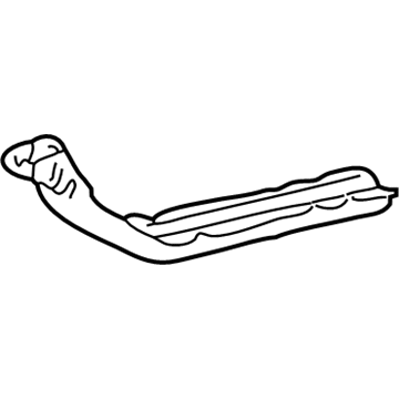 57191-02090 Toyota Side Rail Extension, Inner Rear Passenger Side Illustration 1 of 1