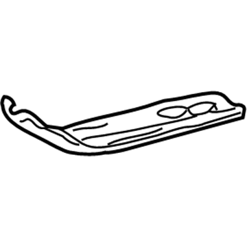 57033-02030 Toyota Side Rail Extension Reinforcement, Passenger Side Illustration 1 of 1