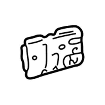 57113-02040 Toyota Front Extension, Passenger Side Illustration 1 of 1