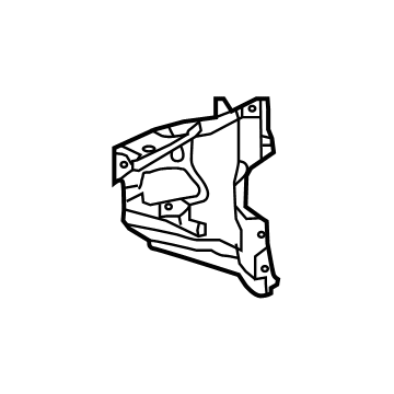 61103-06070 Toyota Lower Panel, Passenger Side Illustration 1 of 1