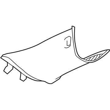 62220-WAA01 Toyota Windshield Pillar Trim, Driver Side Illustration 1 of 1