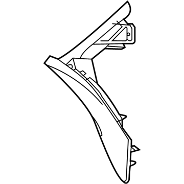 62472-WAA01 Toyota Corner Trim, Inner Driver Side Illustration 1 of 1