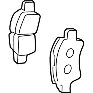 04465-74020 Toyota Brake Pads, Front Illustration 1 of 1