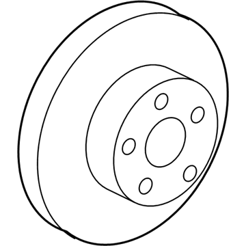 43512-74010 Toyota Rotor, Front Illustration 1 of 1
