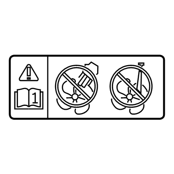 Toyota 16793-36030 Fan Label