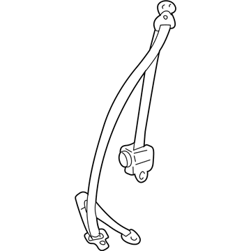 Toyota 73560-35021-B0 Belt & Retractor