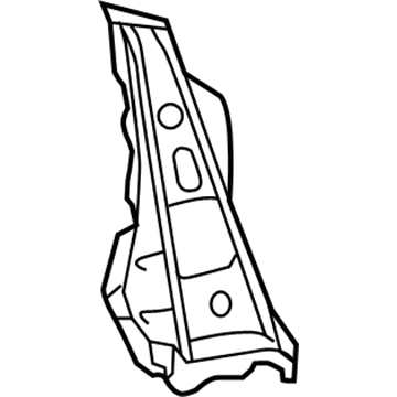 61711-06100 Toyota Outer Reinforcement, Passenger Side Illustration 1 of 1