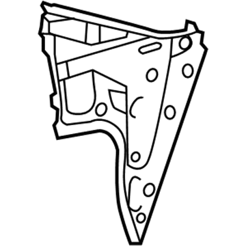 61735-06100 Toyota Rear Panel, Inner Passenger Side Illustration 1 of 1
