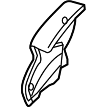 62612-06090 Toyota Inner Wheelhouse Insulator, Driver Side Illustration 1 of 1