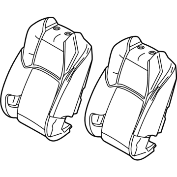 Toyota 71505-AK010 Seat Back Assembly