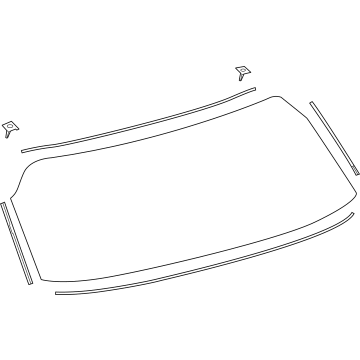 Toyota 68105-0E280 Lift Gate Glass