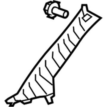 Toyota 62210-48111-E0 Windshield Pillar Trim