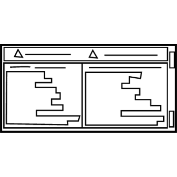 Toyota 42668-0E010 Spare Tire Label