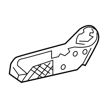 71811-0R060-C0 Toyota Cushion Shield, Passenger Side Illustration 1 of 1