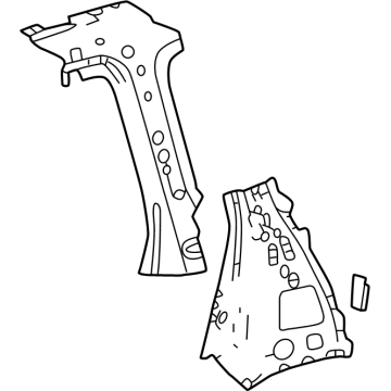 Toyota 61707-60903 Inner Lock Pillar