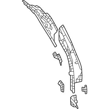 Toyota 61703-60430 Rear Corner Pillar