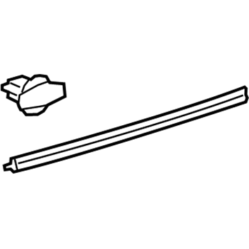 67887-06100 Toyota Lower Weatherstrip, Rear Illustration 1 of 1