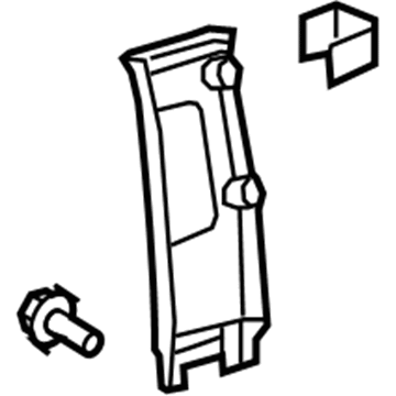 Toyota 62410-0C040-E2 Upper Center Pillar Trim