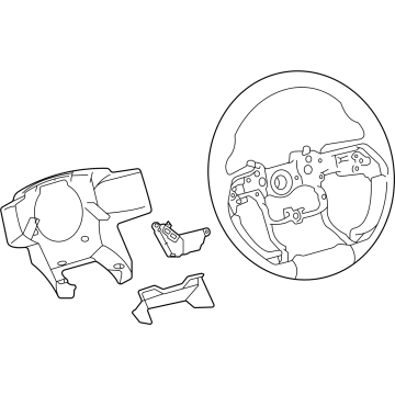 Toyota 45100-AK010-C0 Steering Wheel