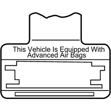 Toyota 74599-48020 Caution Label