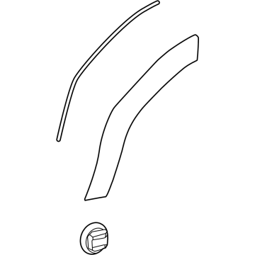 Toyota 75061-60370 Rear Molding