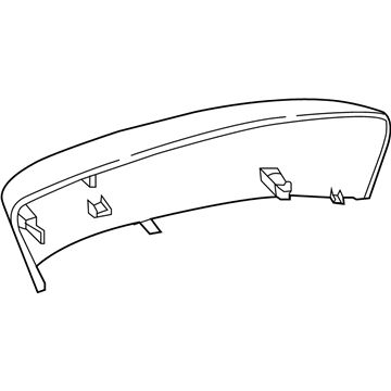 87915-WB009 Toyota Mirror Cover, Silver, Passenger Side Illustration 1 of 1