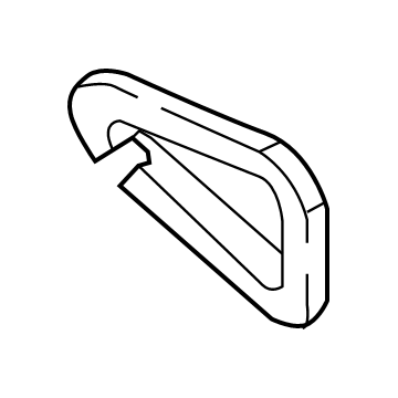 61991-WB001 Toyota Mirror Outside Gasket, Front Passenger Side Illustration 1 of 1