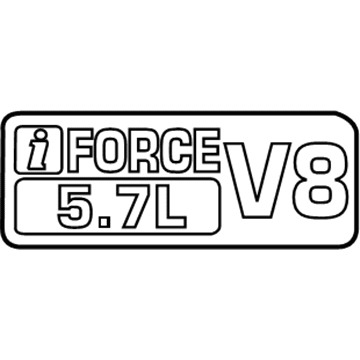 Toyota 75443-34030 Nameplate