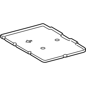 74431-0T010 Toyota Battery Tray, Front Illustration 1 of 1