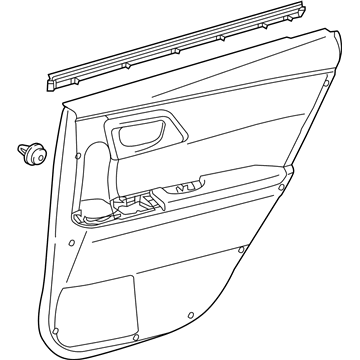 67640-12N90-C1 Toyota Door Trim Panel, Driver Side Illustration 1 of 1